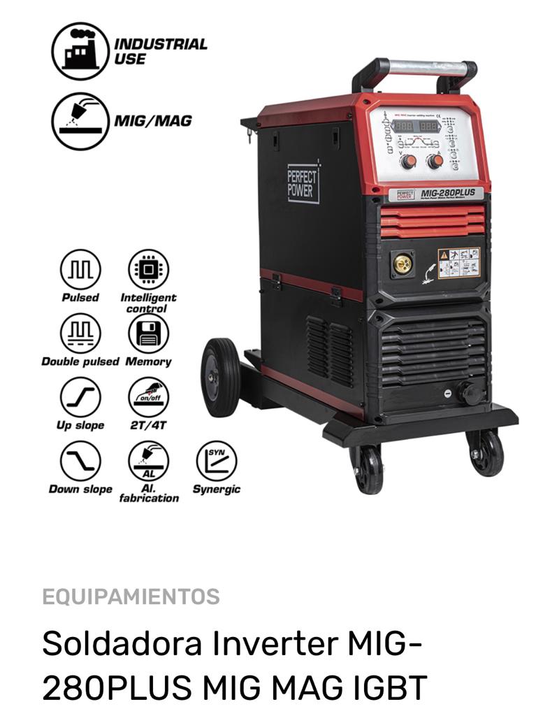 Máquina Soldadura MIG/MAG MIG-280 PLUS - Importadora MARS